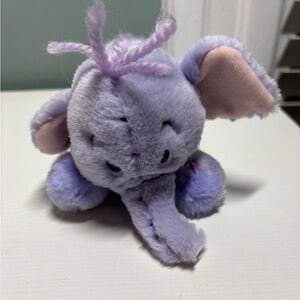 Disney Small Lumpy Heffalump Plush 8” Purple Elephant Winnie The Pooh